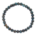 Blue Cloisonne Stone Stretch Stretch Bracelet B3599-6MM