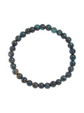 Blue Cloisonne Stone Stretch Stretch Bracelet B3599-6MM