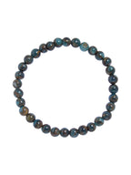 Blue Cloisonne Stone Stretch Stretch Bracelet B3599-6MM