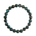 Blue Cloisonne Stone Stretch Bracelet B3599-8MM