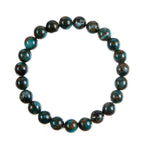 Blue Cloisonne Stone Stretch Stretch Bracelet B3599-6MM