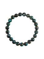 Blue Cloisonne Stone Stretch Stretch Bracelet B3599-6MM