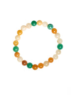 Multi Chalcedony Stone Stretch Bracelet B3604-8MM