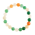 Multi Chalcedony Stone Stretch Bracelet B3604-8MM