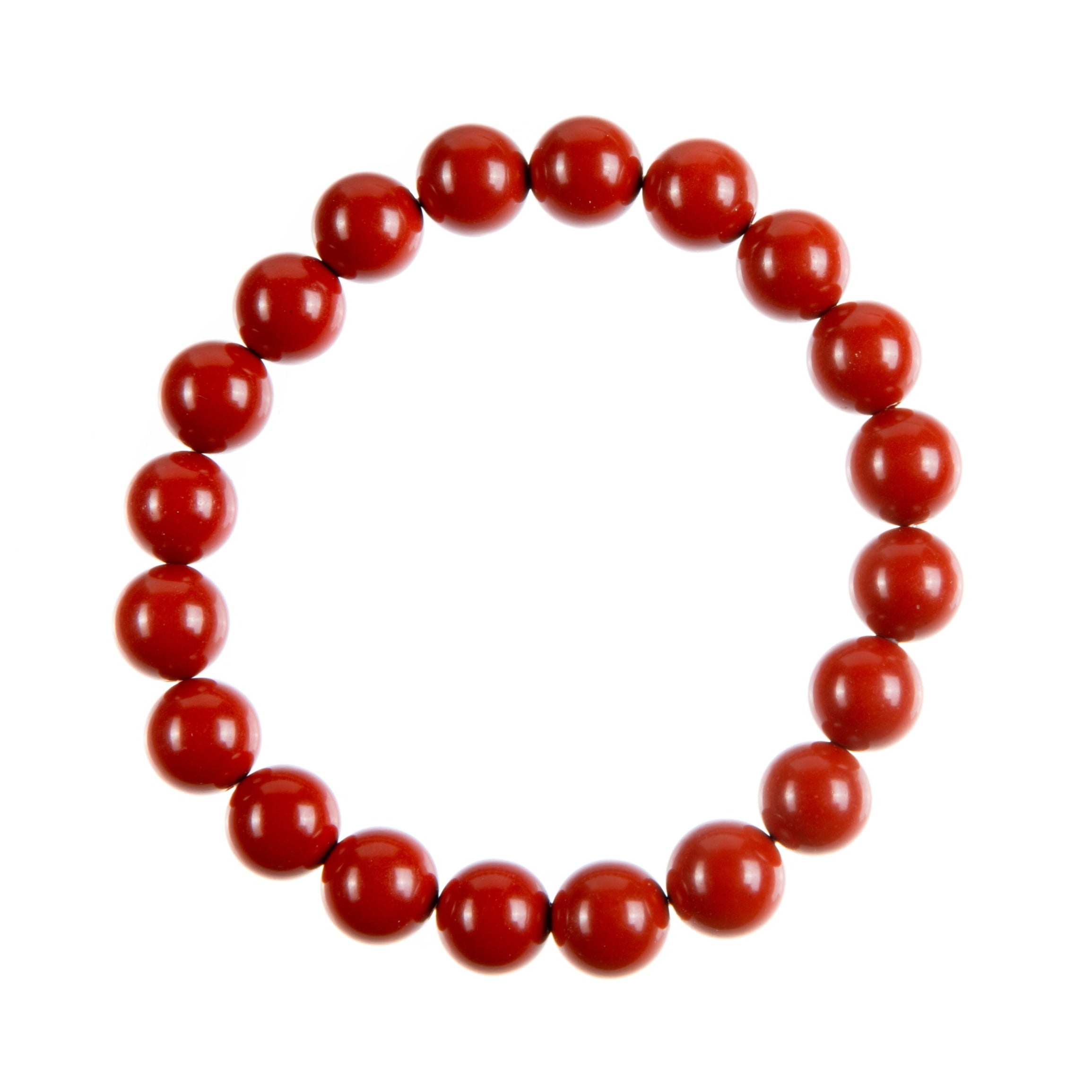 Orange Coral Jade Stretch Bracelet B3606-10MM