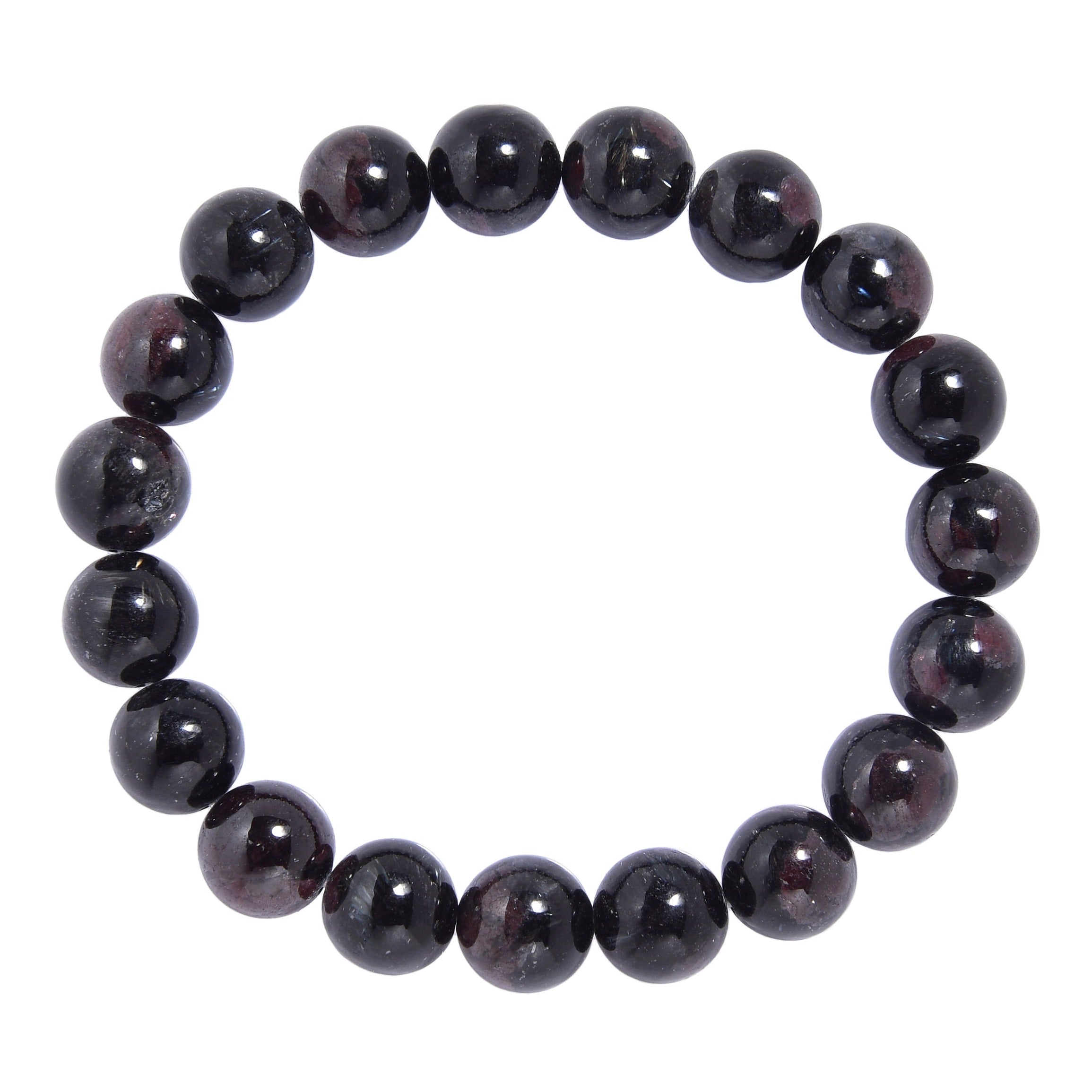 Garnet Stone Stretch Bracelet B3622-10MM