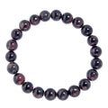 Garnet Stone Stretch Bracelet B3622-8MM