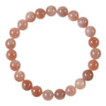 Sunstone Bead Stretch Bracelet B3628-8MM
