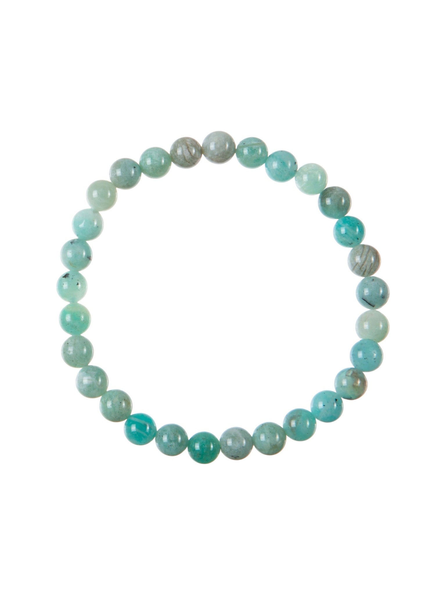 Amazon Stone Stretch Bracelet B3629-6MM