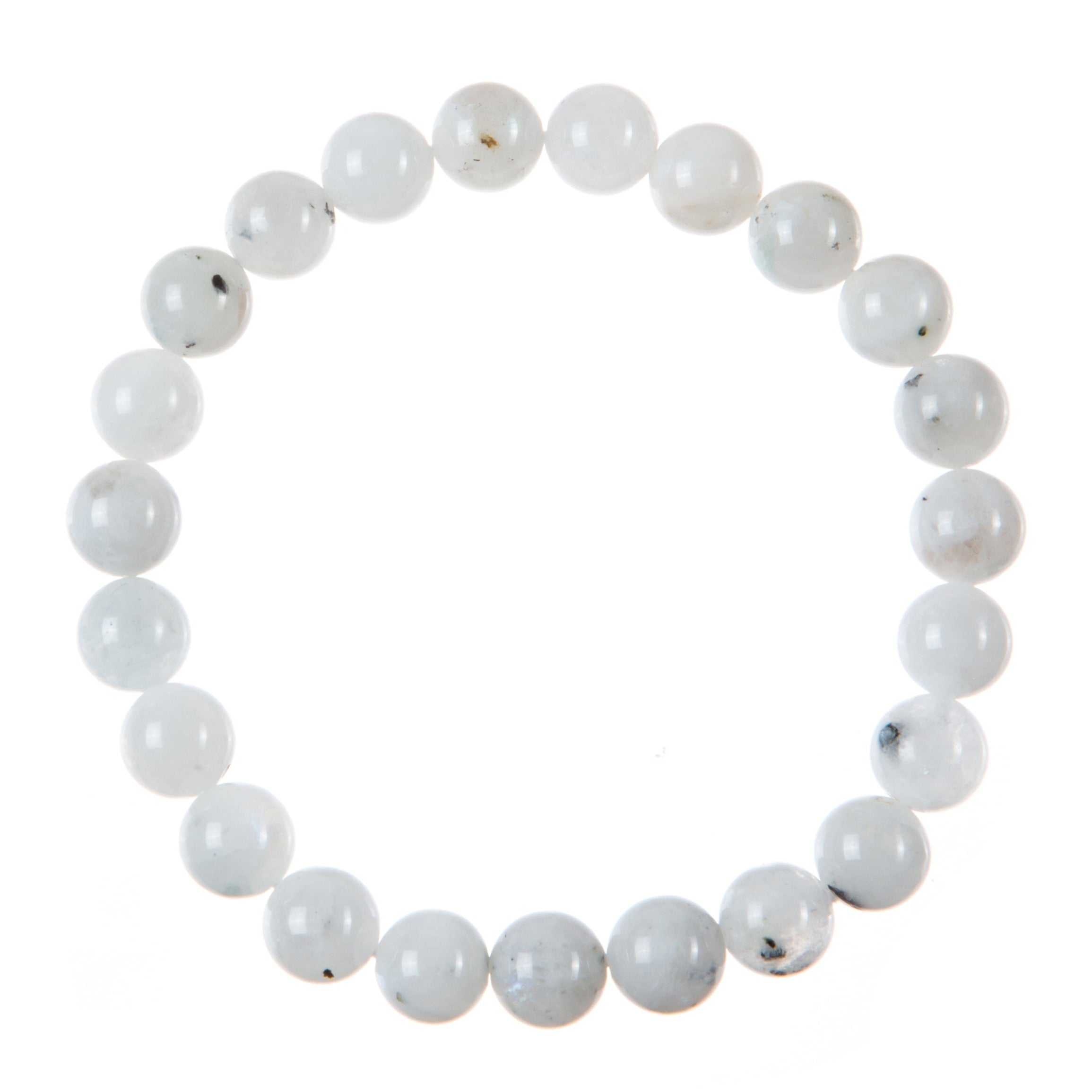 Blue Moon Stone-AB Stretch Bracelet B3637-8MM