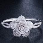 Flower Cubic Zirconia Bracelet B3641