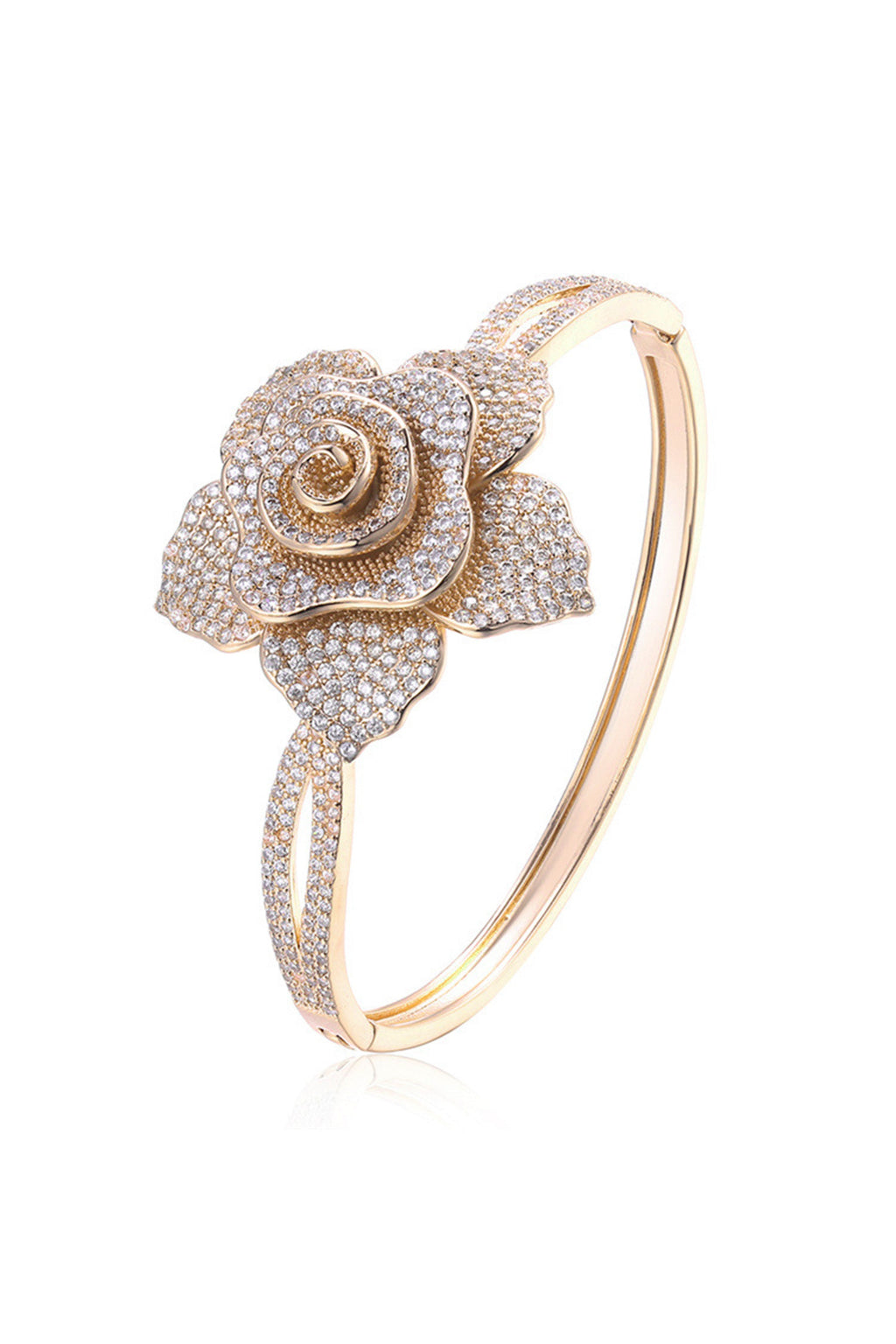 Flower Cubic Zirconia Bracelet B3641
