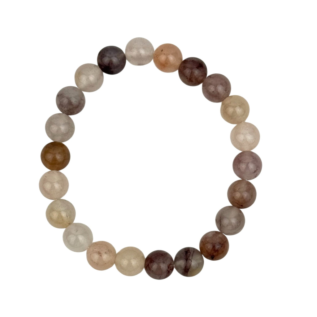 Violet Japer Stone Stretch Bracelet B3710-8MM