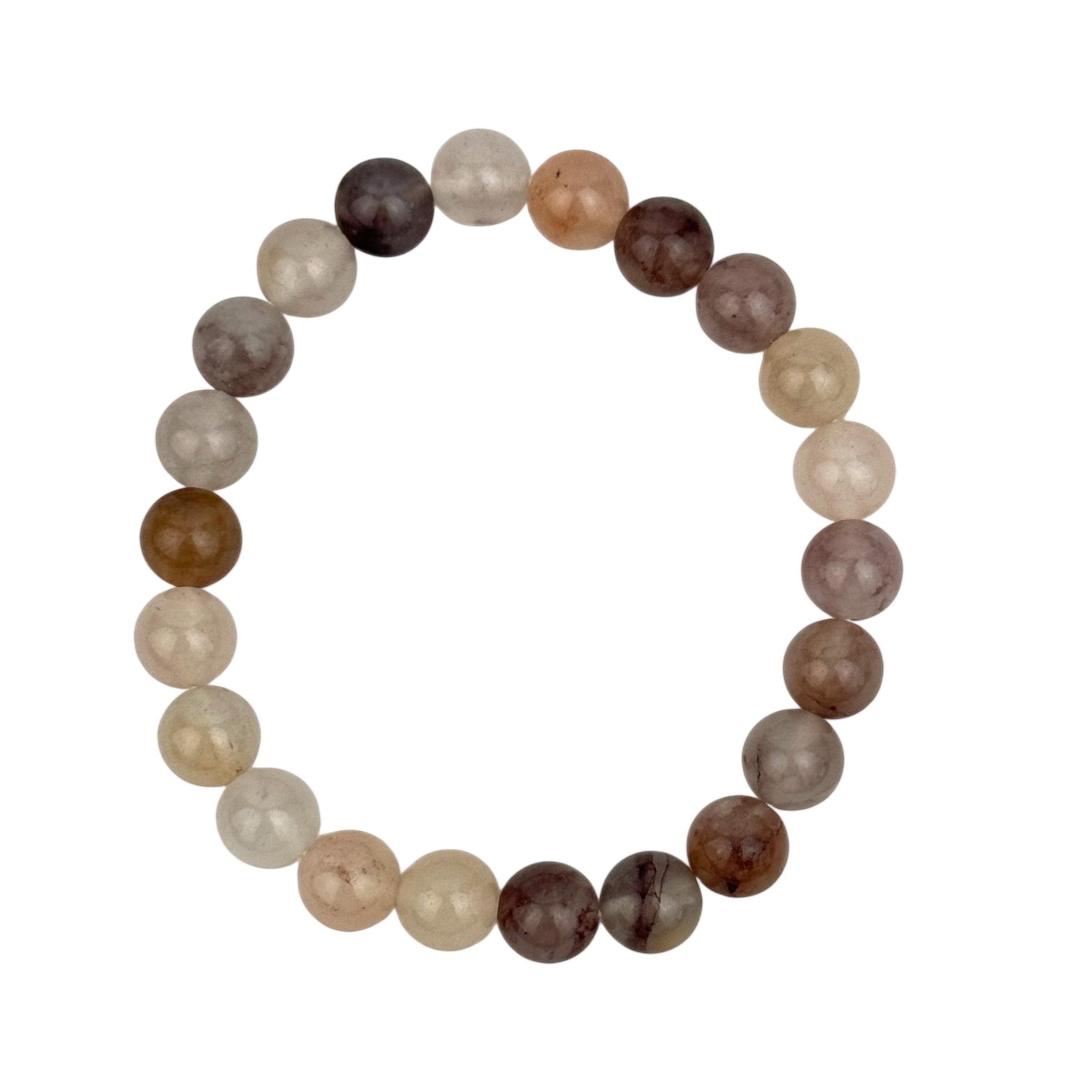 Violet Japer Stone Stretch Bracelet B3710-8MM