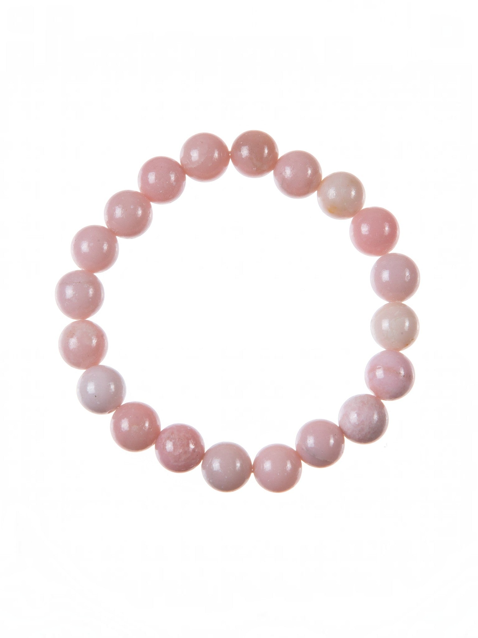 Pink Opal Stone Stretch Bracelet B3713-10MM