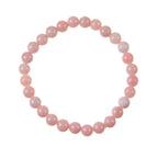 Pink Opal Stone Stretch Bracelet B3713-10MM