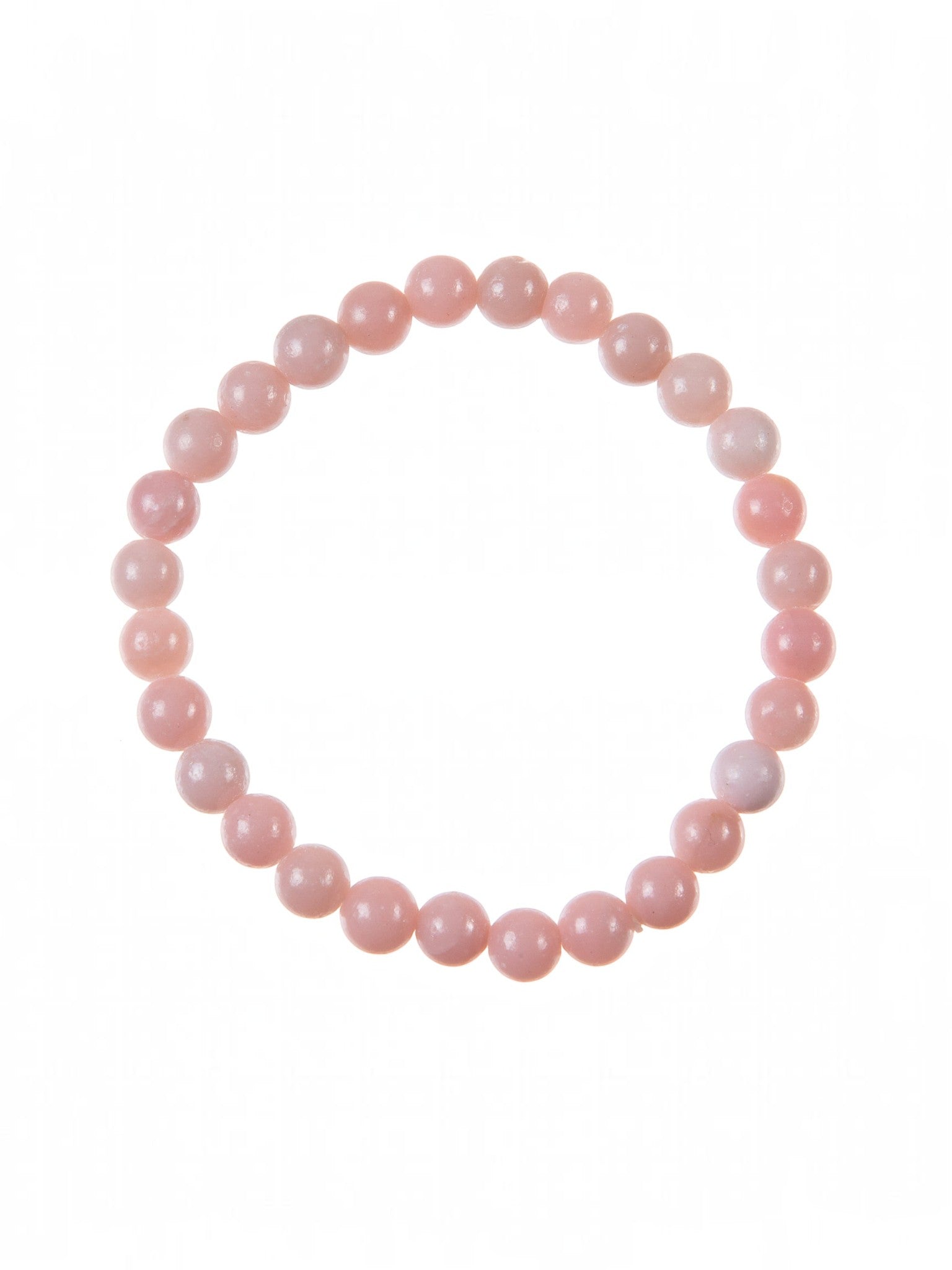 Pink Opal Stone Stretch Bracelet B3713-10MM