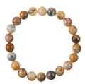 Crazy Agate Stone Stretch Bracelet B3714-8MM