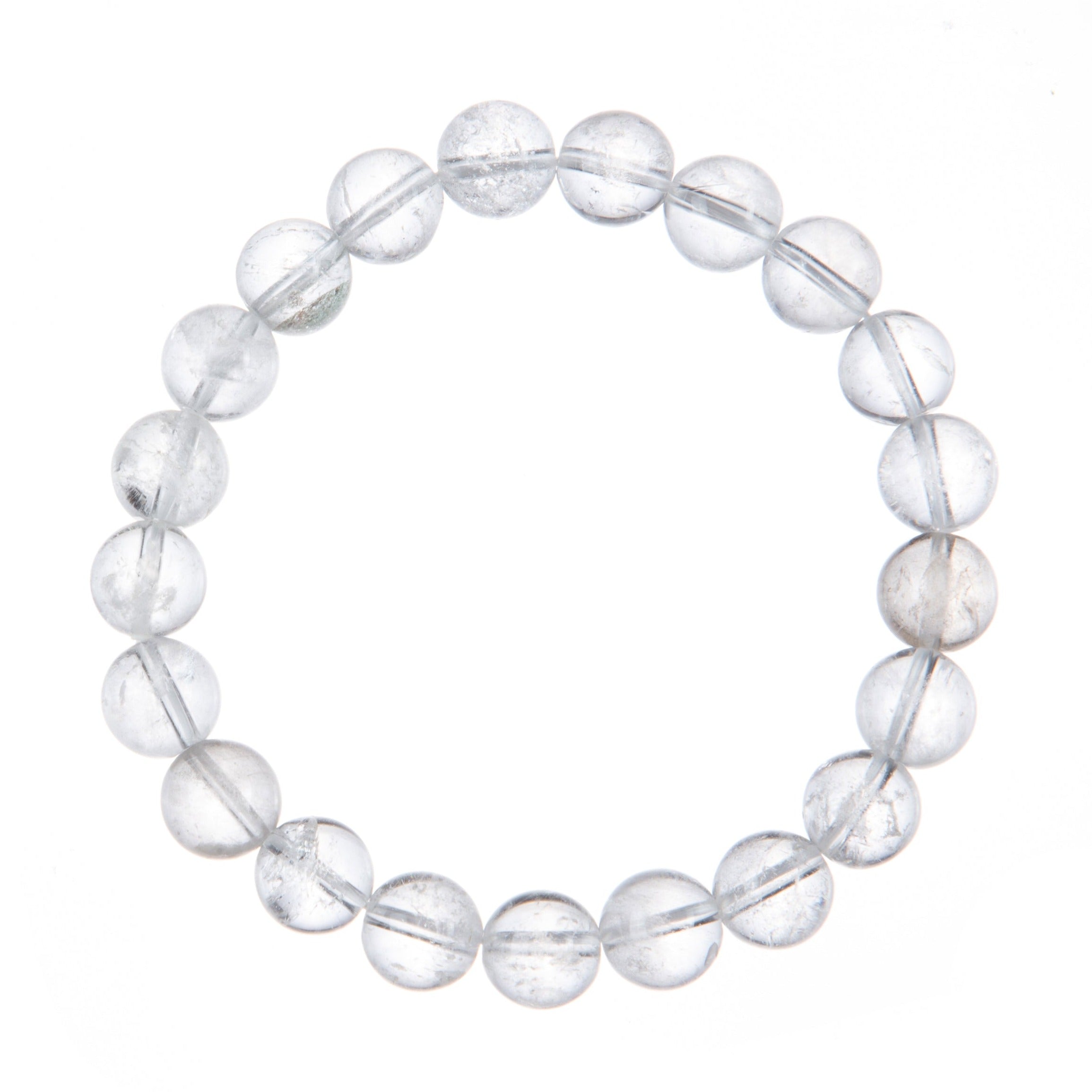 Clear Quartz Stone Stretch Bracelet B3715-10MM