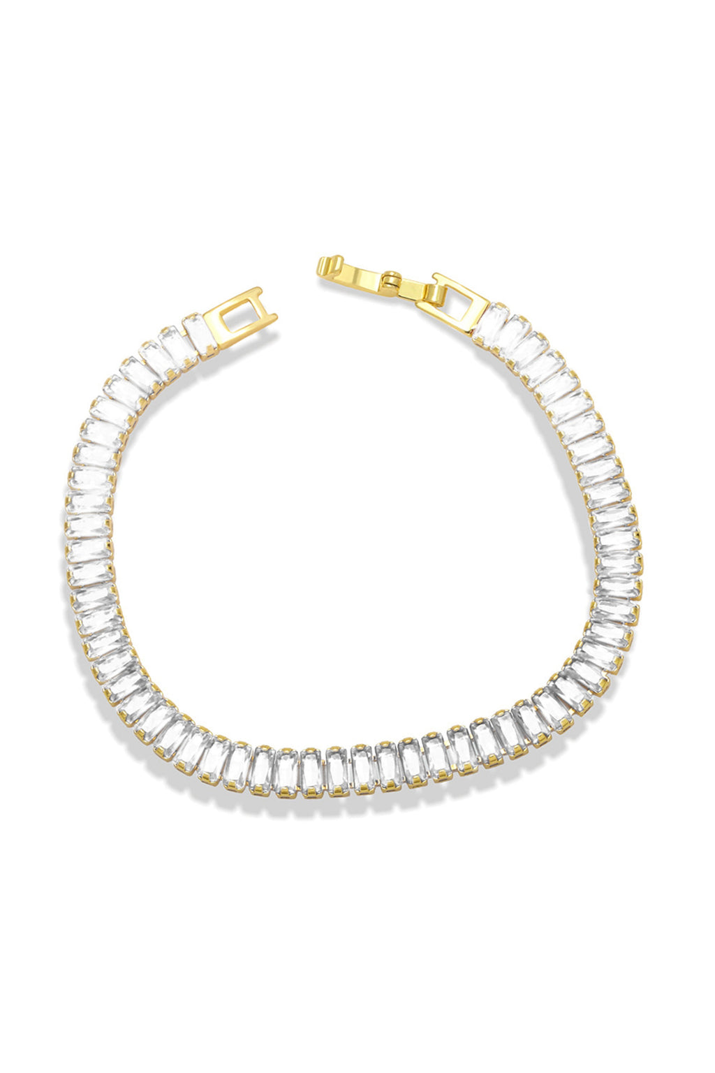 Cubic Zirconia Chain Bracelet B3731