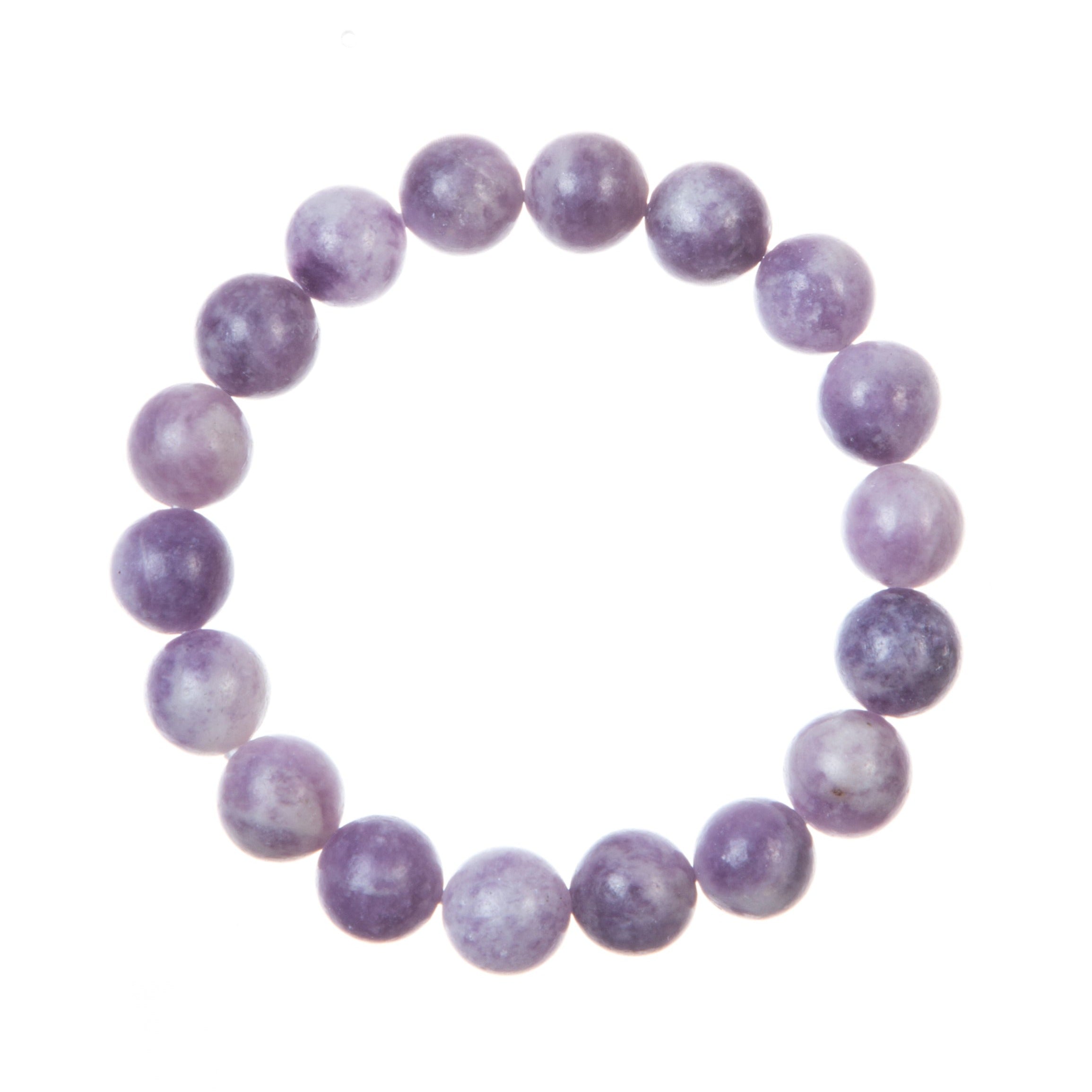 Lepidolite Stone Stretch Bracelet B3803-10MM