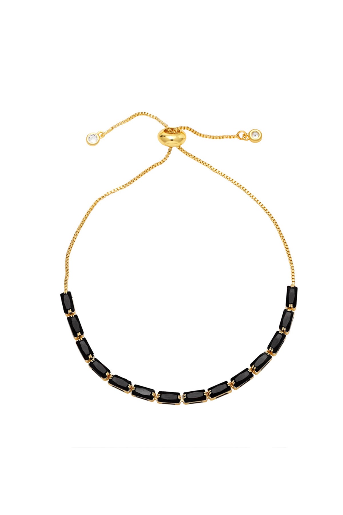 Cubic Zirconia Chain Bracelet B3848