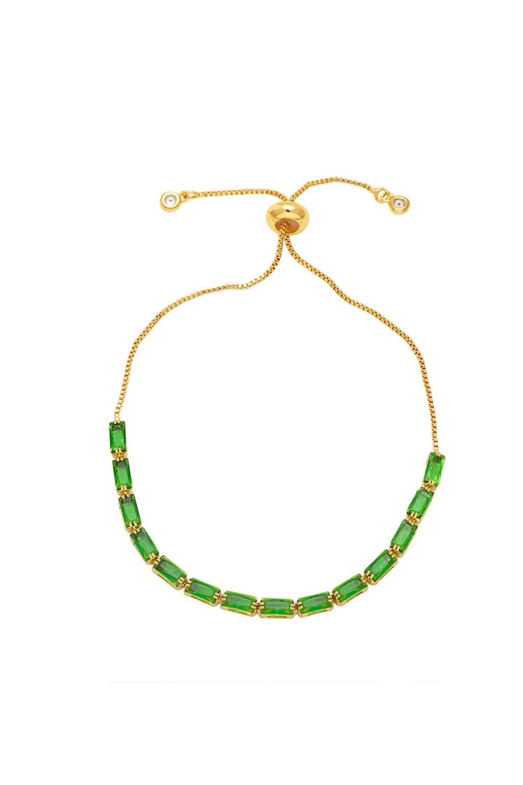 Cubic Zirconia Chain Bracelet B3848