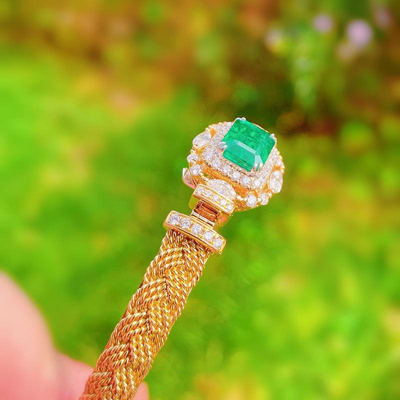 Emerald Cubic Zirconia Bracelet B3878