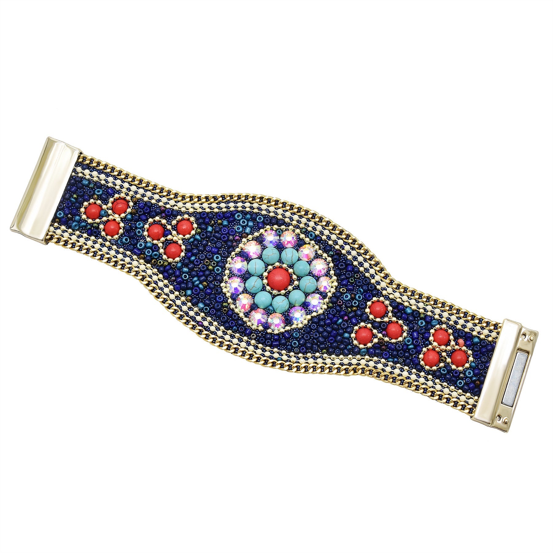 Behemia Seed Bead Magnetic Bracelet B3879