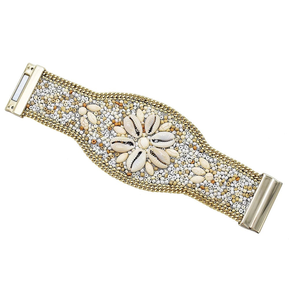 Behemia Seed Bead Magnetic Bracelet B3879