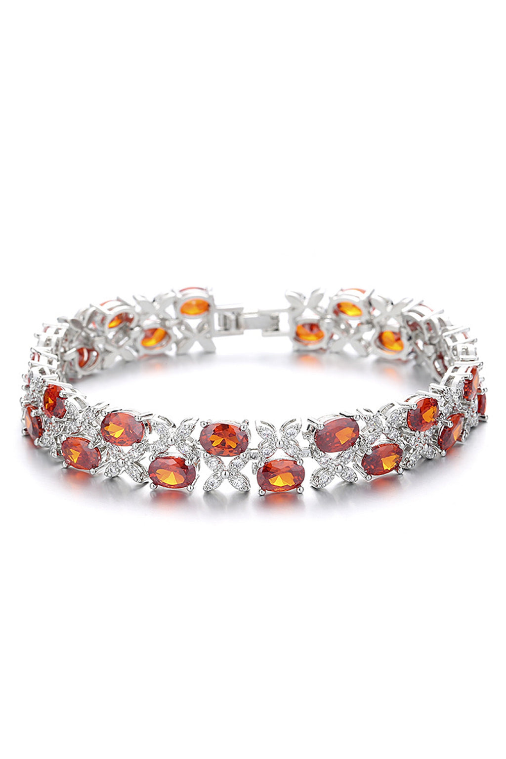 Luxury Cubic Zirconia Chain Bracelet B3912