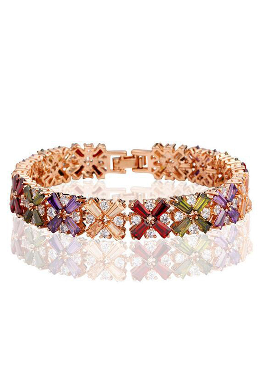 Geometry Cubic Zirconia Bracelet B3923