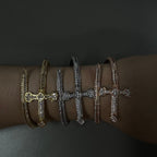 Sword Cross Cubic Zirconia Bracelet B3940