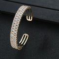 Cubic Zirconia Cuff Bracelet B3969