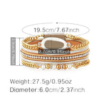 Geometry Multilayer Magnetic Bracelet B4009