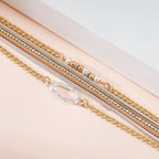 Geometry Multilayer Magnetic Bracelet B4009