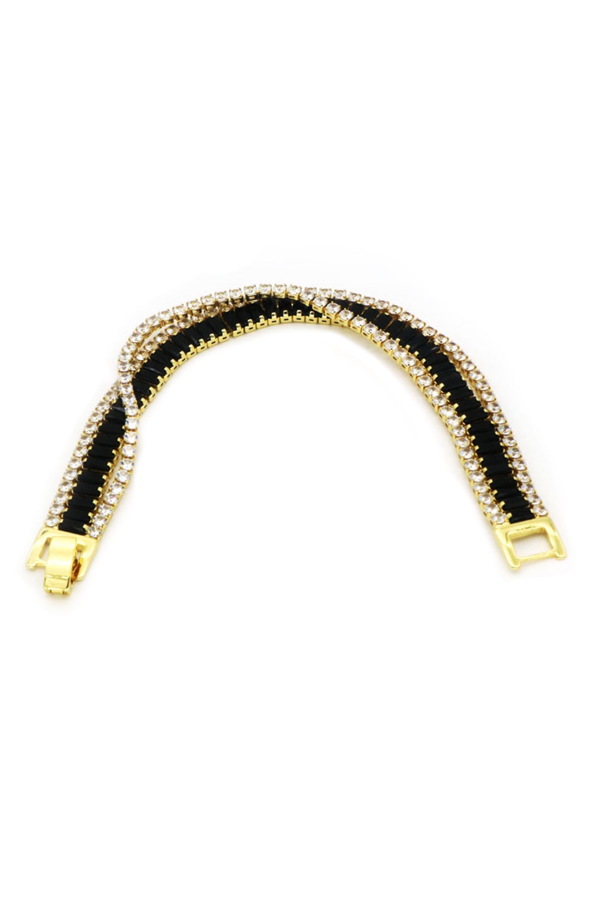 Multilayer Cubic Zirconia Chains Bracelet B4030