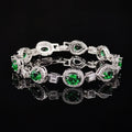 Geometry Cubic Zirconia Chains Bracelet B4045