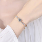 Cubic Zirconia Chains Bracelet B4048