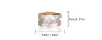 Shell Leather Bangle Magnetic Bracelet B4053