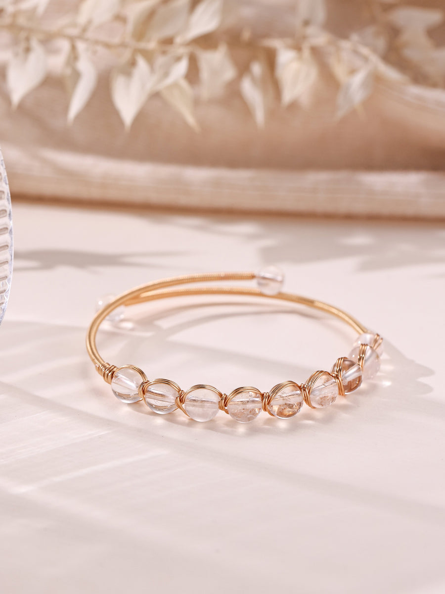 Natural Stone Wrap Cuff Bracelet B4078