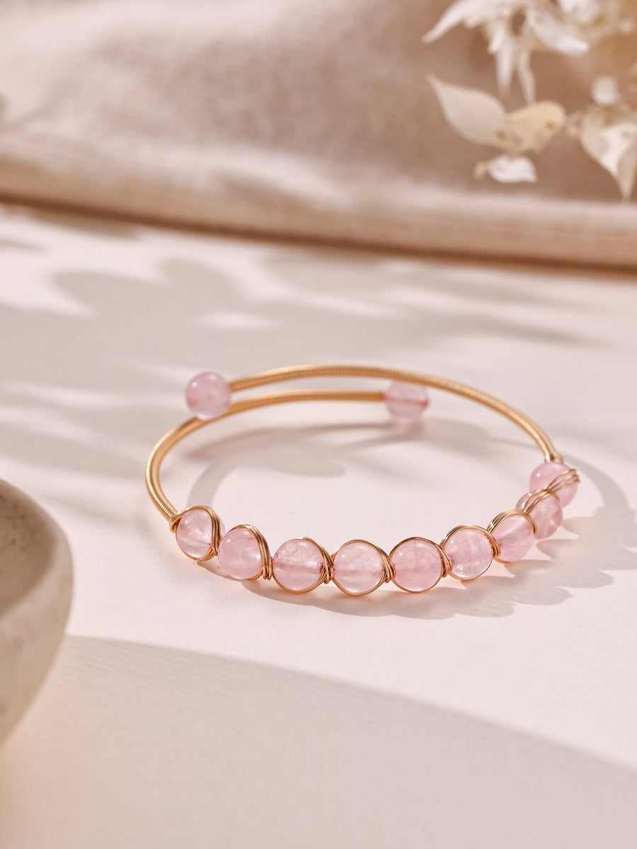 Natural Stone Wrap Cuff Bracelet B4078