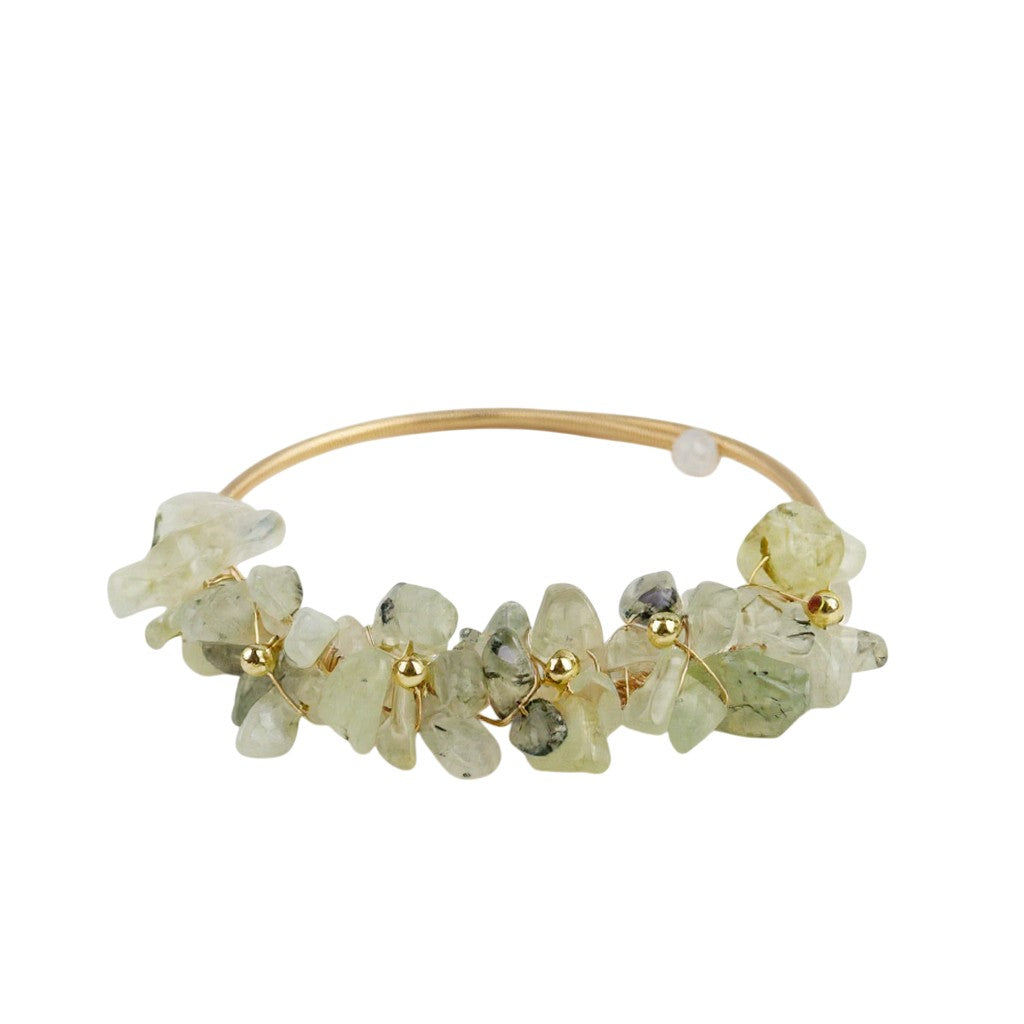 Irregular Natural Stone Wrap Cuff Bracelet B4079