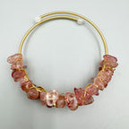 Irregular Natural Stone Wrap Cuff Bracelet B4079