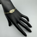 Fatima Palm Cubic Zirconia Chains Bracelet B4100