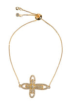 Cross Cubic Zirconia Chains Bracelet