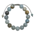 Amazonite Stone Braided Shamballa Bracelet B4107-12MM