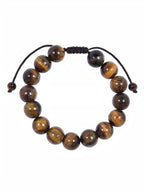 Tiger Eye Braided Shamballa Bracelet B4111-12MM