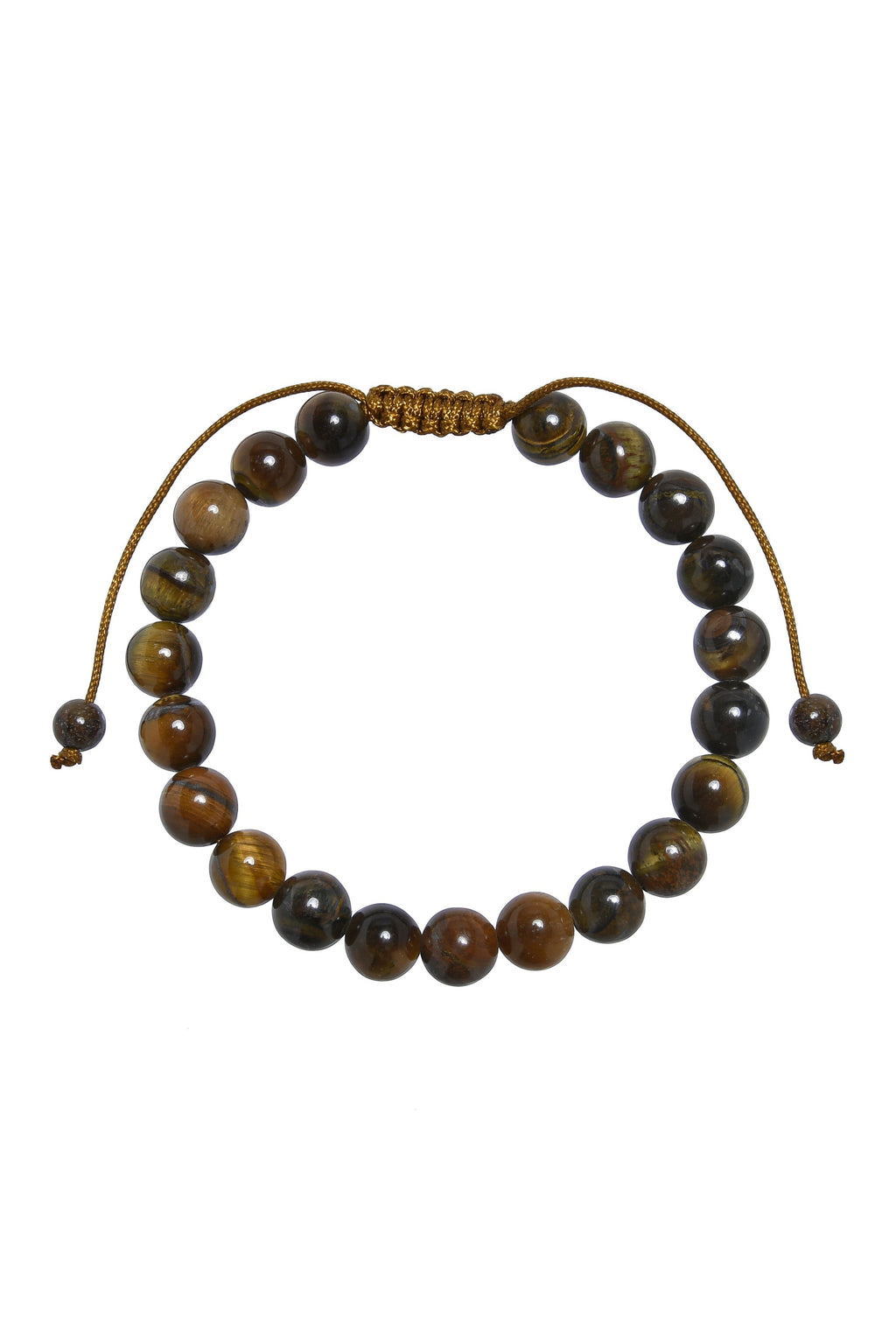 Tiger Eye Braided Shamballa Bracelet B4111-12MM