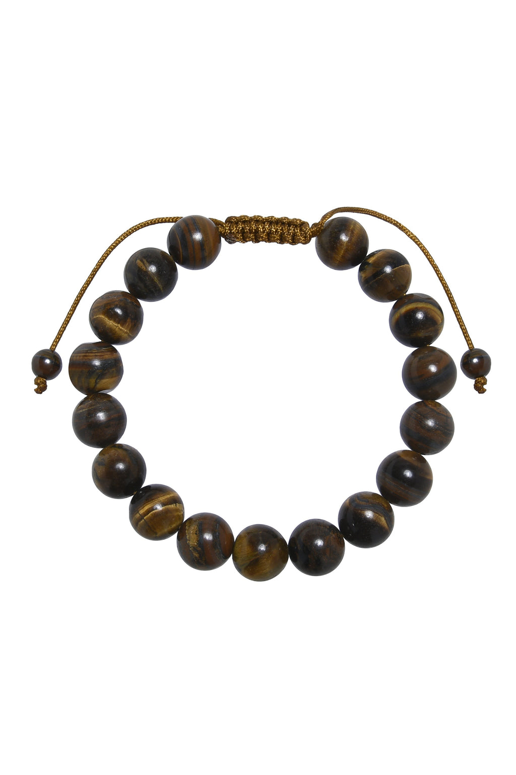 Tiger Eye Braided Shamballa Bracelet B4111-12MM